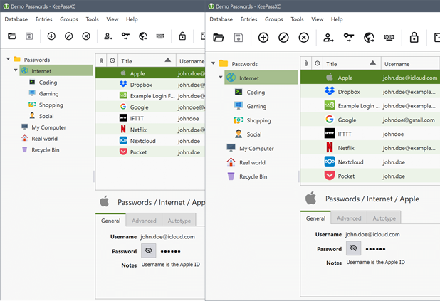 Compact Mode Comparison